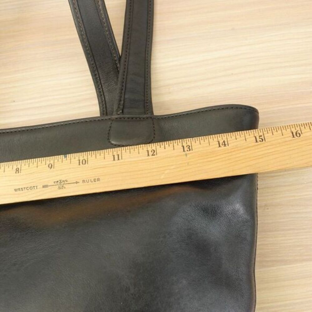 Vintage Coach Bleecker Basket Tote Black Leather‎ Bucket Utility Purse 9302 USA - Picture 6 of 15